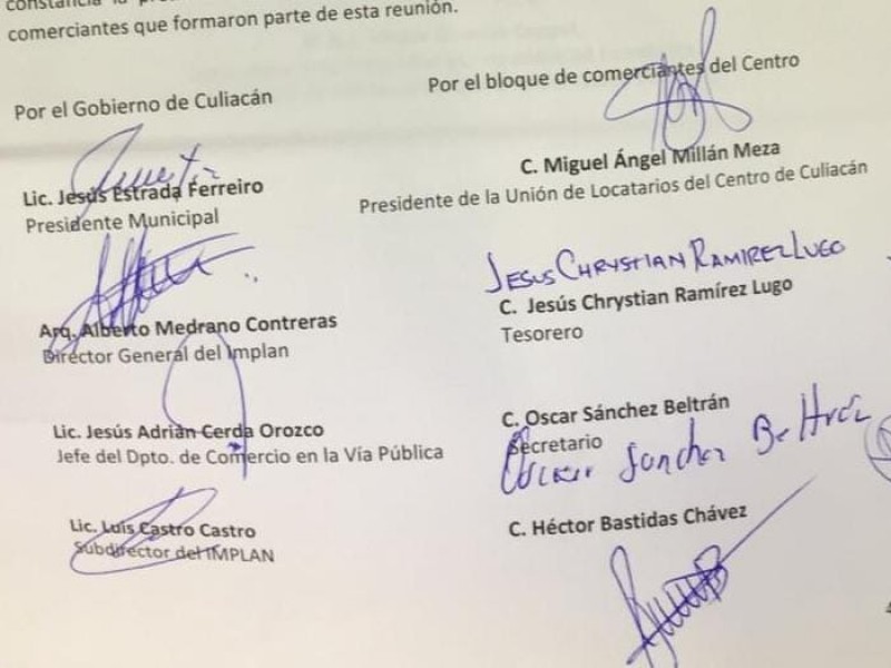 Alcalde y comerciantes firman acuerdo sobre situación del centro