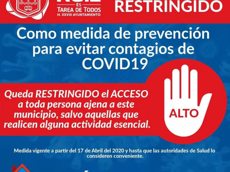 Alcaldes carecen de facultad para restringir acceso a municipios