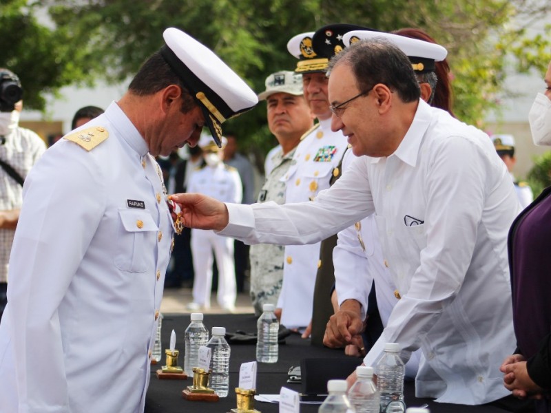 Alcaldesa Karla Córdova participa en ceremonia de Armada de Mèxico