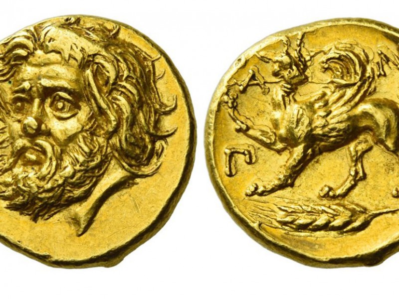 Alcanza récord de venta antigua moneda griega de oro