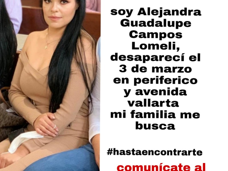 Alejandra salió a una cita médica y ya no regresó