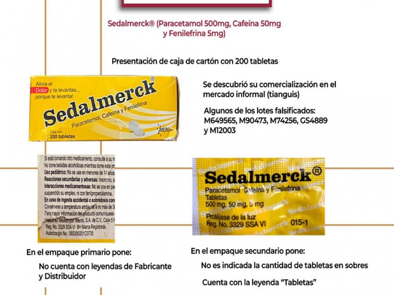 Alerta ante medicamentos falsificados