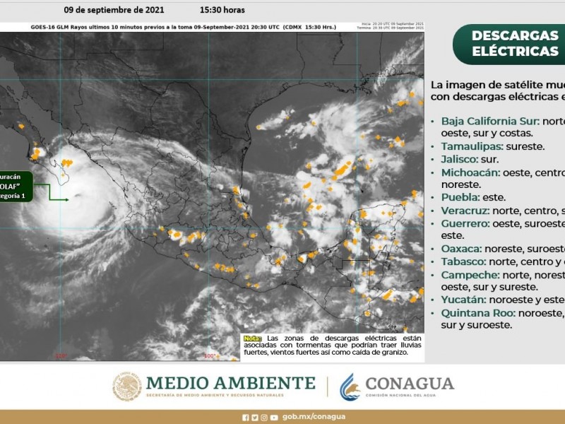 Alerta azul para Sonora por Olaf