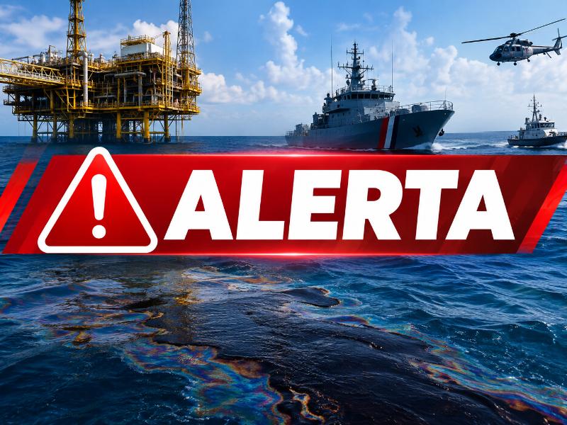 ¡ALERTA EN EL GOLFO! Derrame de petróleo, OTRA VEZ