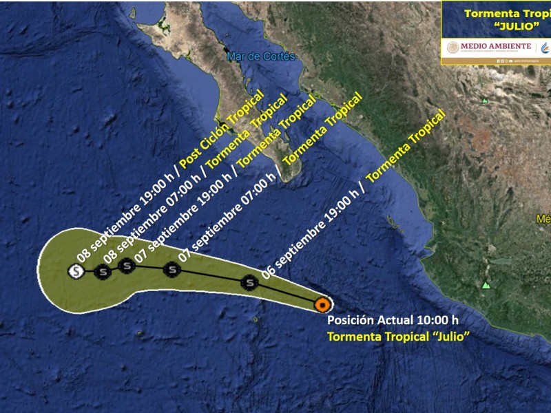 Alerta en Jalisco, Nayarit, y Michoacán por Julio