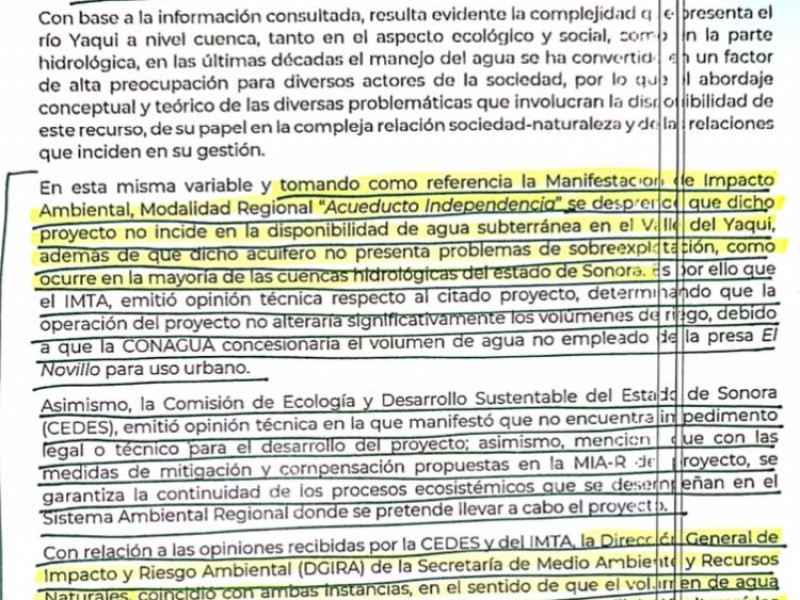 Alerta en tierra Yaqui, podrían finalizar la lucha del agua