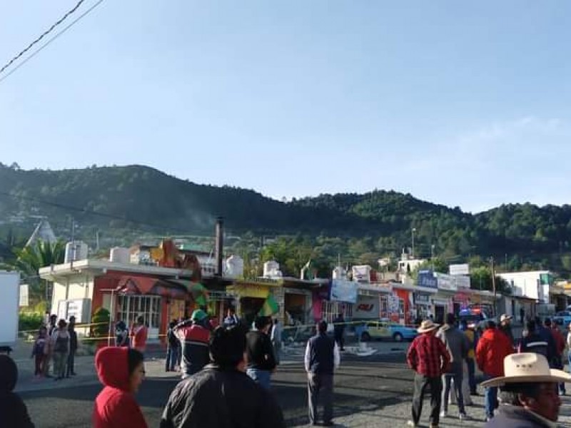 Alerta explosión de tanque de gas en San Miguel Tenextatiloyan