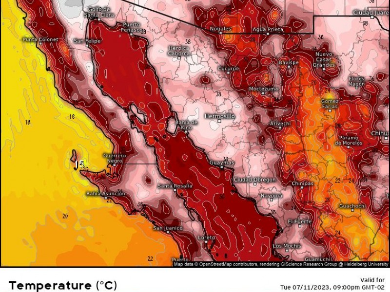 ¡Alerta! hoy llega otra onda de calor a Sonora