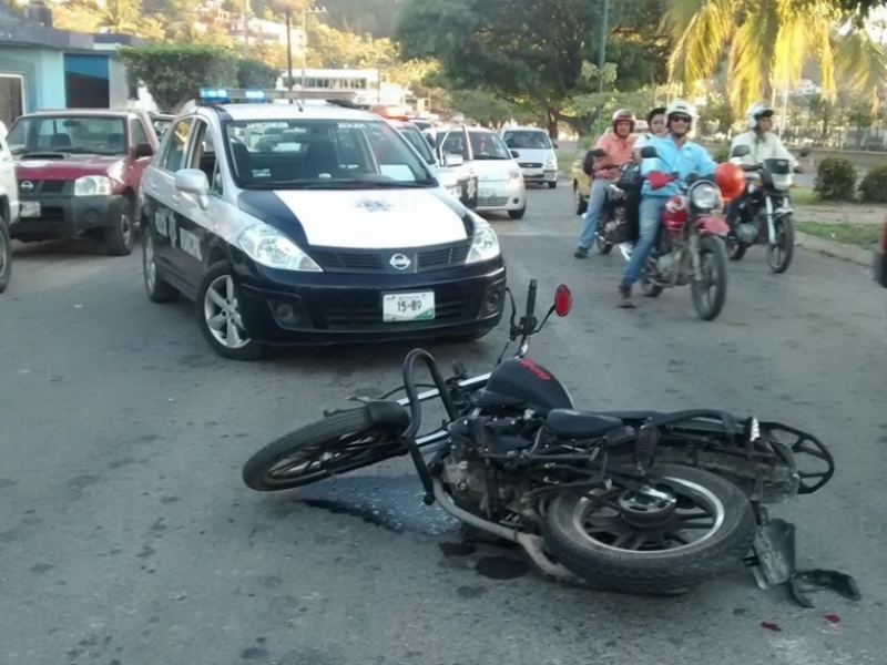 Alerta por aumento de accidentes de moto