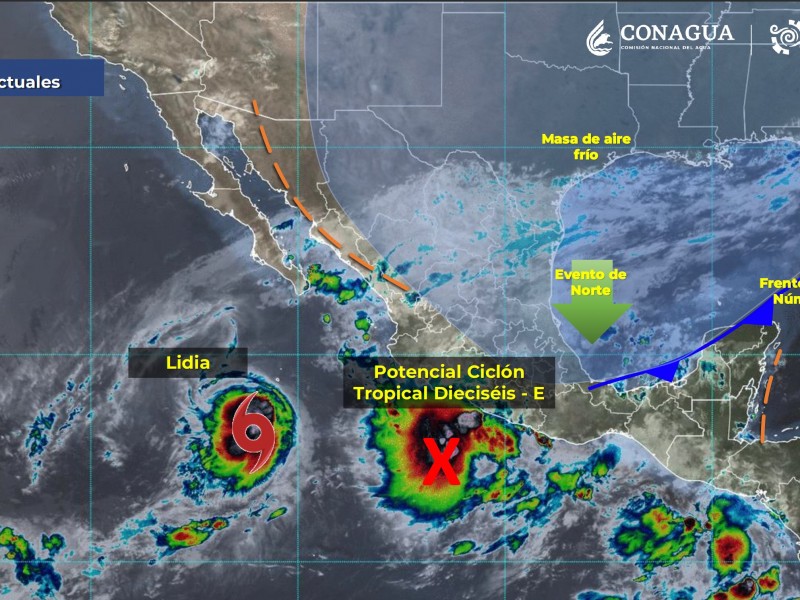 Alerta por ciclones tropicales en el Pacifico