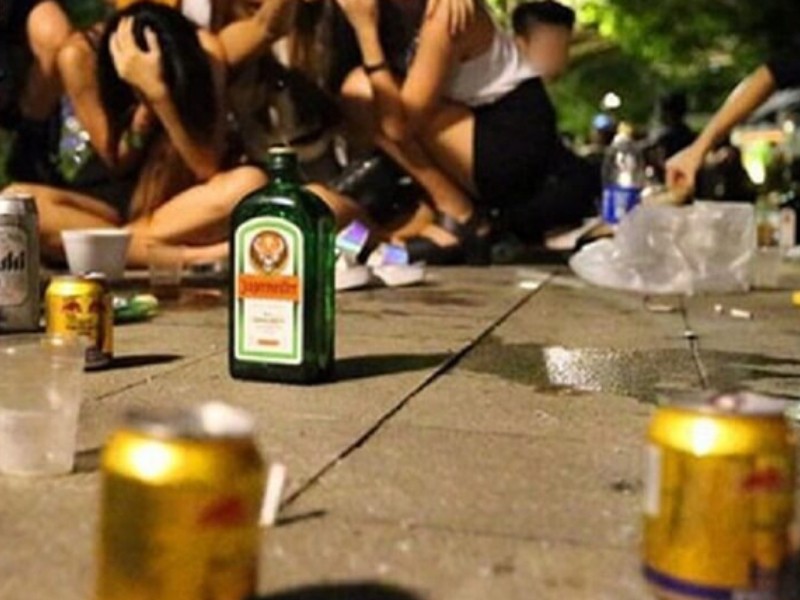 Alerta por consumo de alcohol en menores de edad