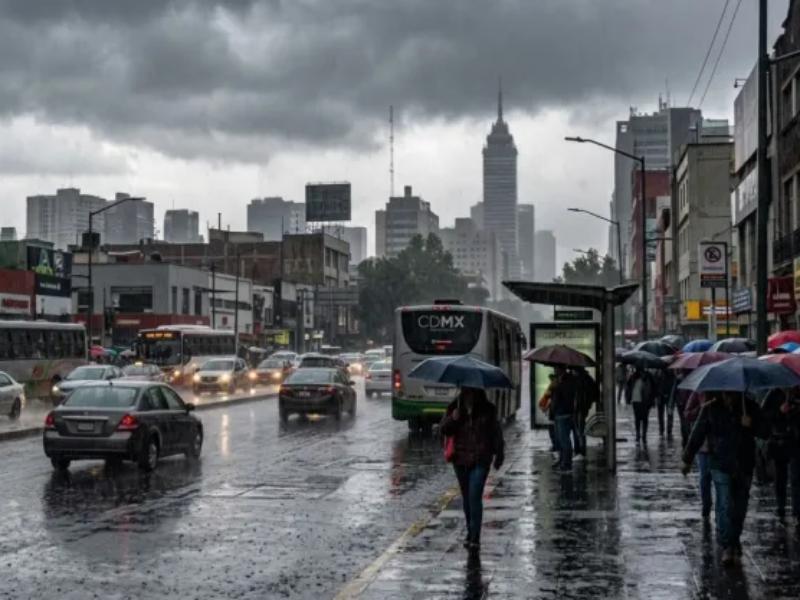 Alerta por fuertes lluvias en Ciudad de México este jueves