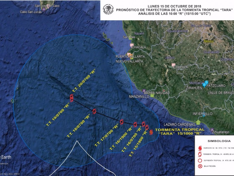 Alerta por tormenta tropical 