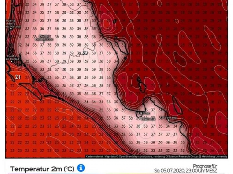 Alerta Protección Civil de altas temperaturas