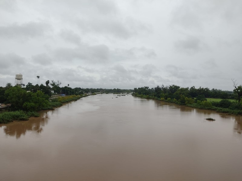 Alerta protección civil por incremento al caudal del Río Sinaloa