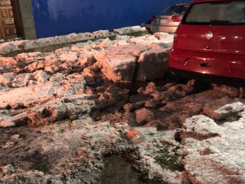 Alerta tras granizada en Oaxaca