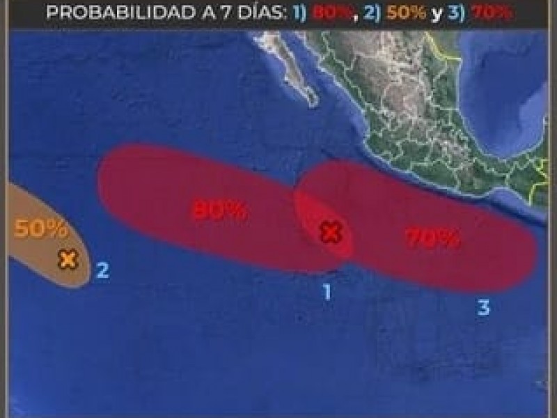 Alerta por probable desarrollo ciclónico en el Pacífico: UEPC Colima