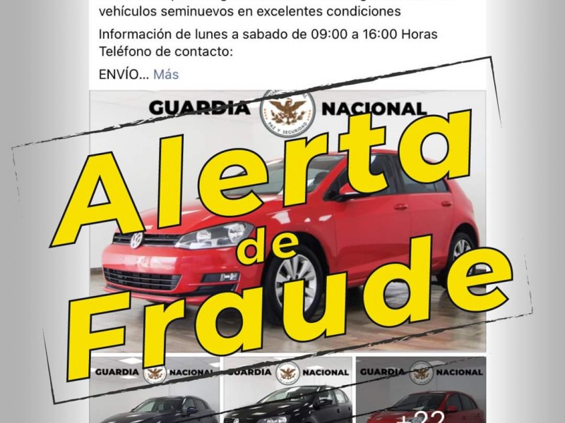 Alerta: Utilizan imagen de Guardia Nacional para cometer fraudes