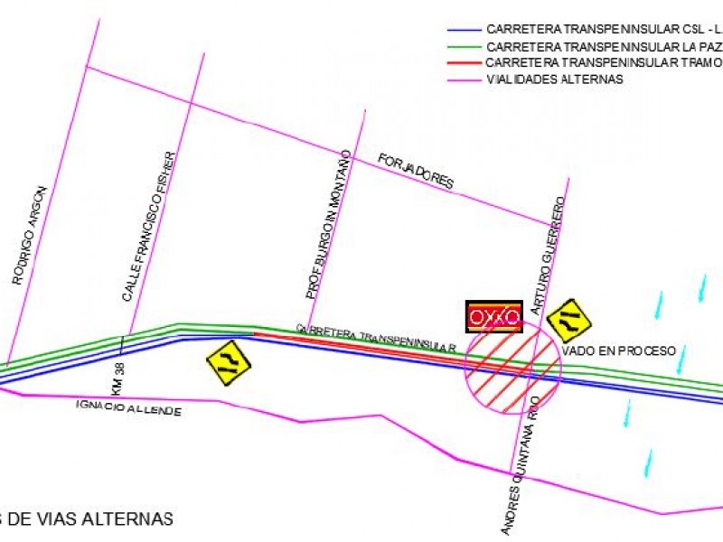 Alertan de modificaciones al tránsito por obra