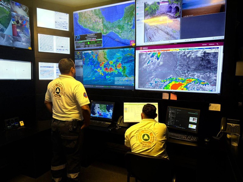 Alertan lluvias intensas y oleaje elevado, tras formación de la tormenta 