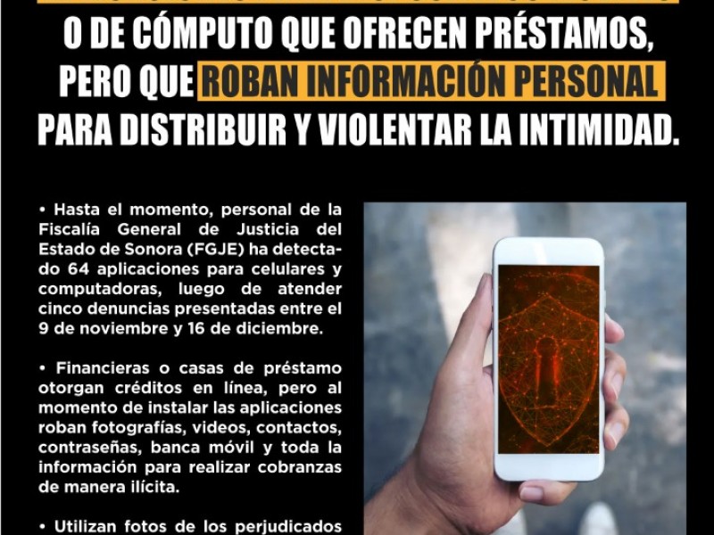 Alertan por aplicaciones de telefóno movil para robo de identidad