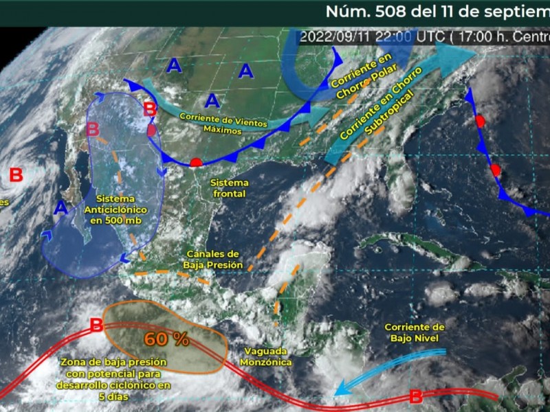 Alertan por chubascos con lluvias puntuales este lunes en Colima