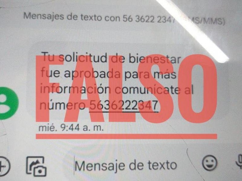 Alertan por fraude a nombre de Secretaría del Bienestar