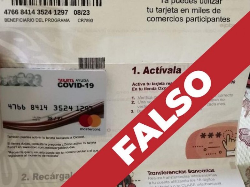 Alertan por fraude con “tarjetas del bienestar”