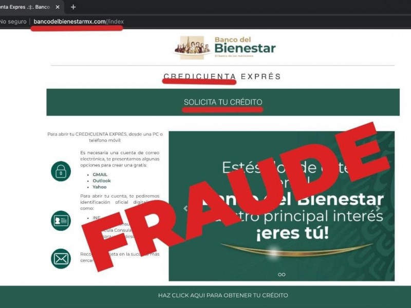 Alertan por fraude en créditos del Banco del Bienestar