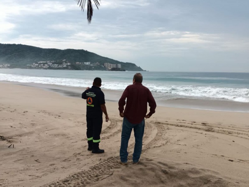 Alertan por presencia de mar de fondo en Zihuatanejo