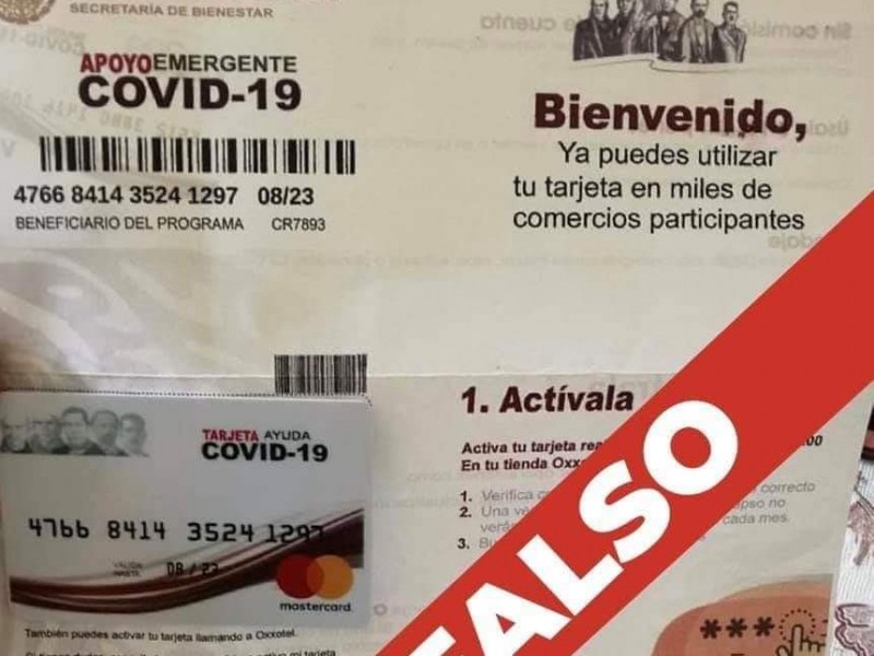 Alertan por presunto fraude con tarjetas falsas para apoyo alimentario