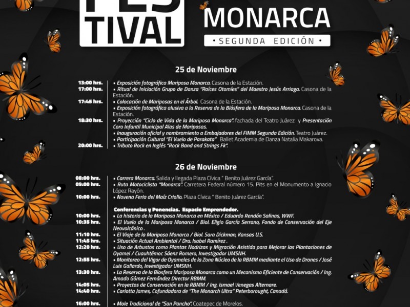 Alista Zitácuaro Festival Internacional de la Mariposa Monarca