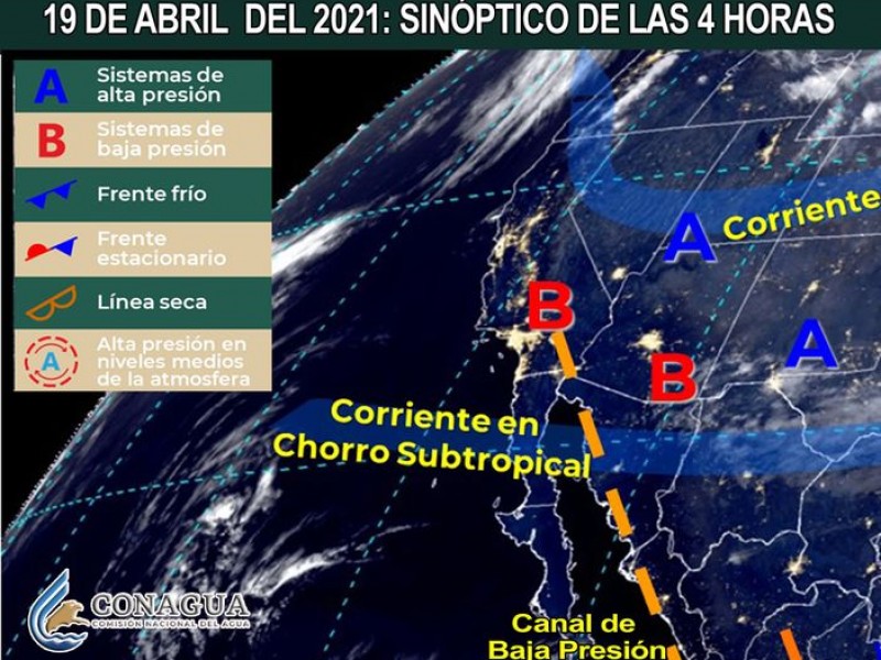 Altas temperaturas y fuertes vientos en la región