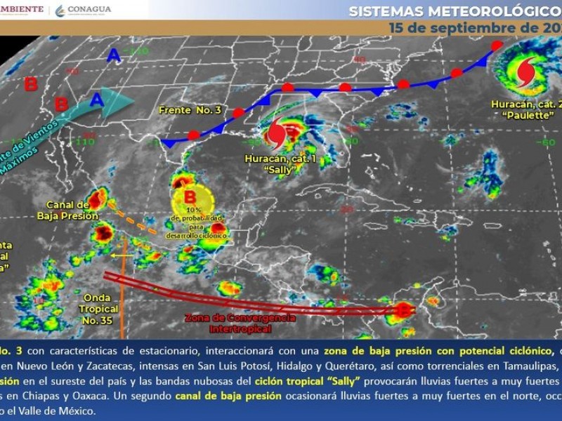 Altas temperaturas y lluvias dispersas en Sonora, pronóstico de hoy