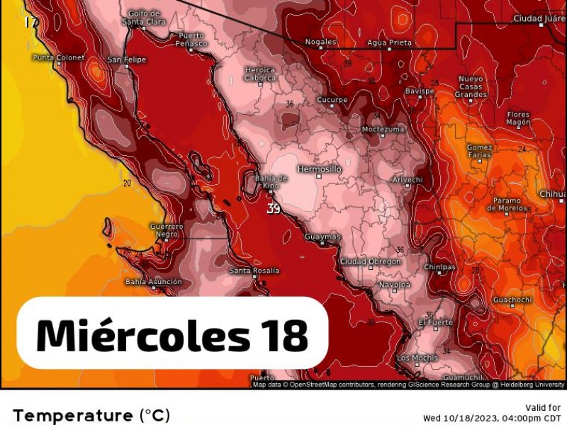 Amanece Guaymas con temperaturas de 24°C