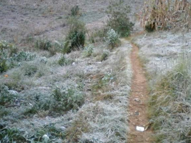 Amanecen bajo cero en municipios del Valle Libres-Oriental