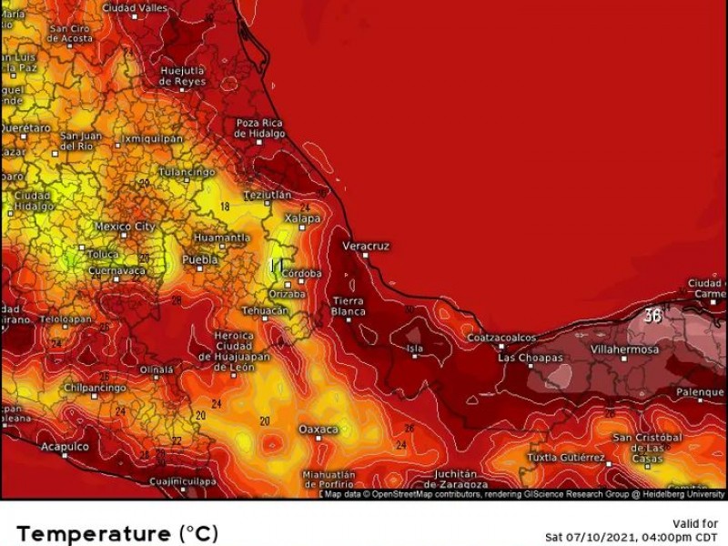 Ambiente caluroso para este fin de semana en Veracruz