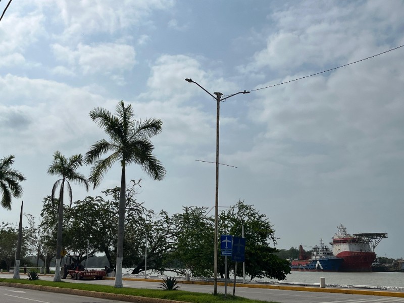 Ambiente caluroso y  en el norte de Veracruz