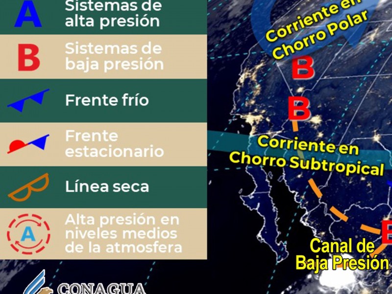 Ambiente fresco y rachas de viento fuertes en Sonora