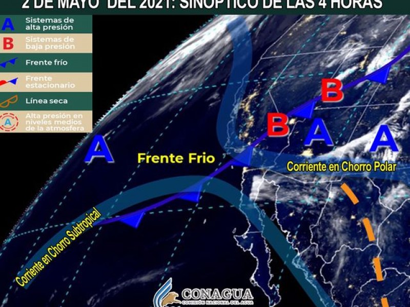 Ambiente subtropical con rachas de viento en la región