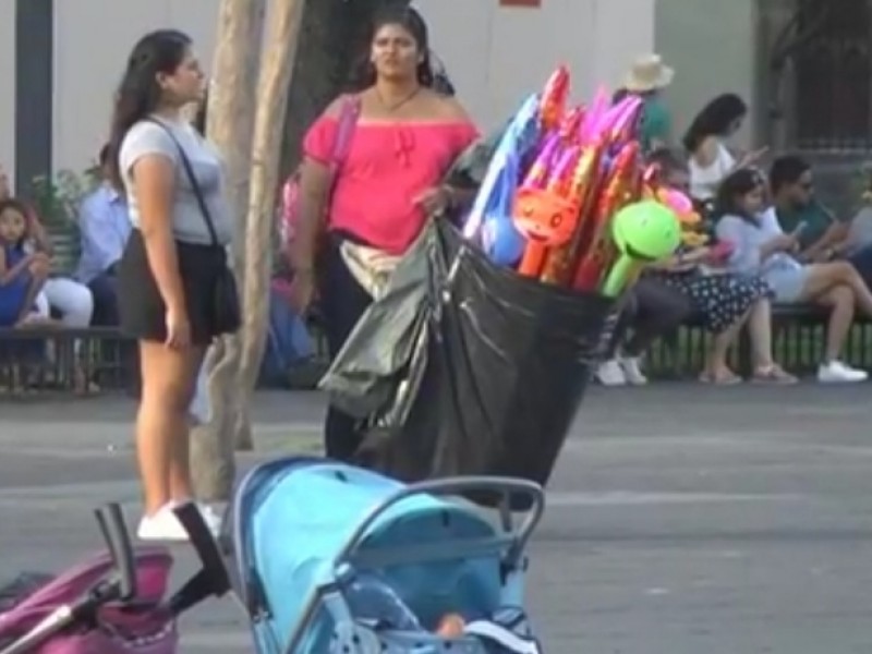 Ambulantaje aguerrido a centro de Guadalajara