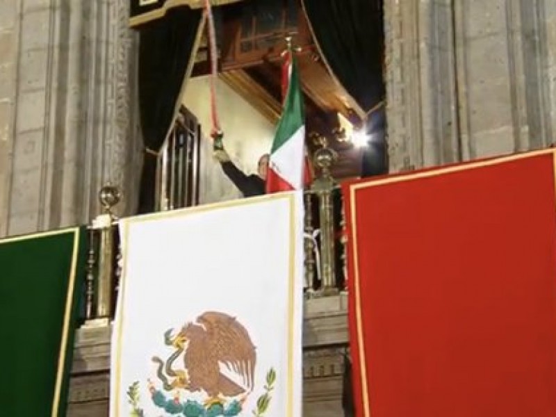 AMLO da su primer Grito de Independencia