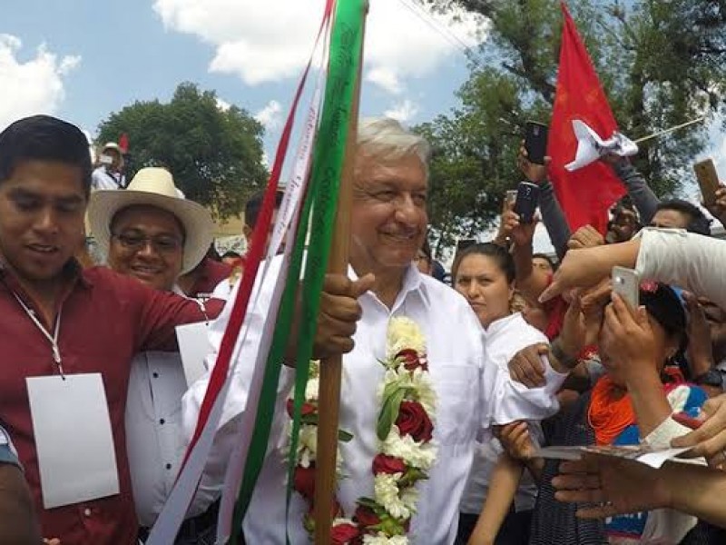 AMLO encabeza ritual para construcción del Tren Maya