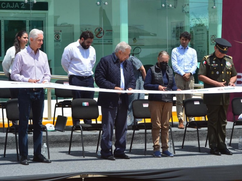 AMLO inaugurada Banco del Bienestar en EDOMEX