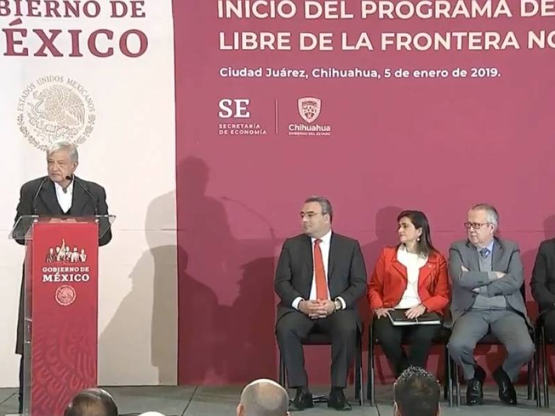 AMLO inicia Programa de la Zona Libre