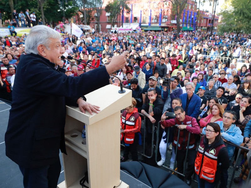 AMLO realiza campaña en la CDMX