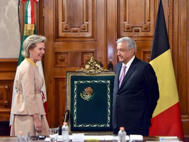 AMLO recibe a la princesa Astrid de Bélgica