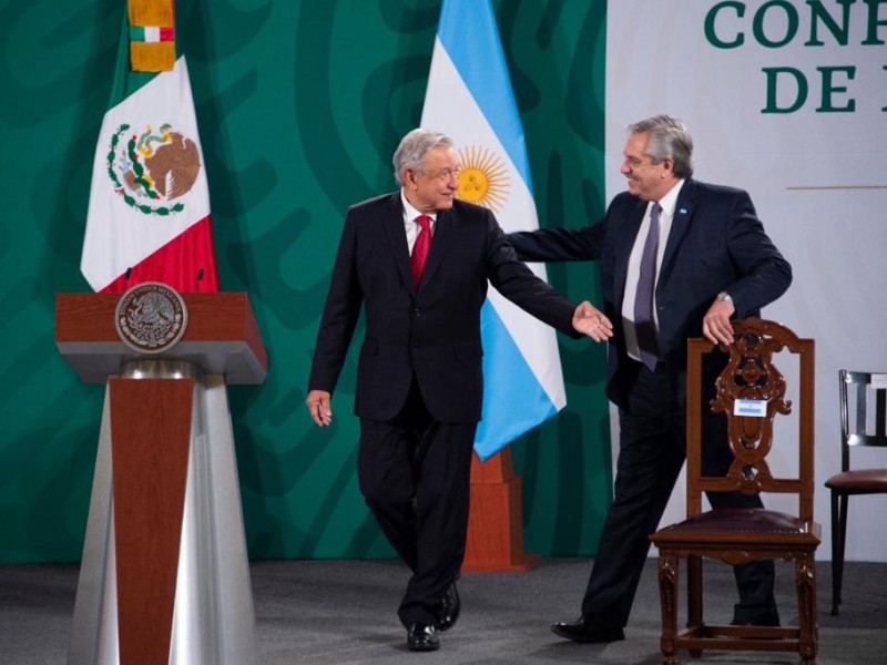 AMLO y Alberto Fernández dirigen mensaje conjunto desde Palacio Nacional