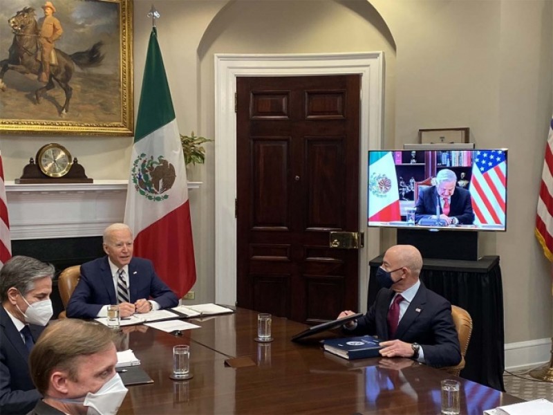 AMLO y Biden se reúnen de manera virtual