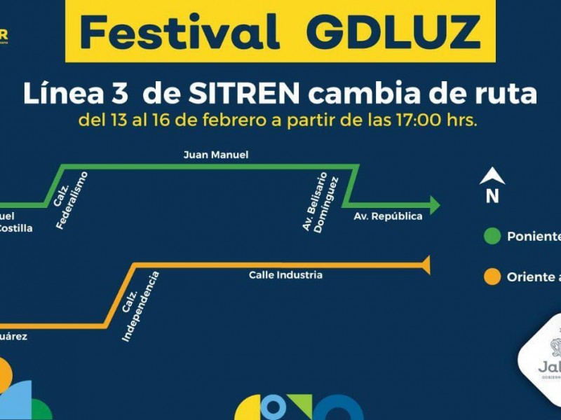 Amplían horarios de transporte público por GDLuz